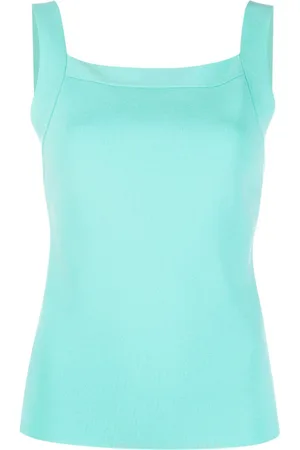 P.A.R.O.S.H. Plain square-neck tank top
