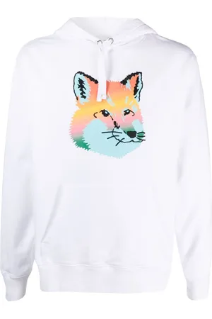 Maison Kitsuné Fox-print cotton hoodie