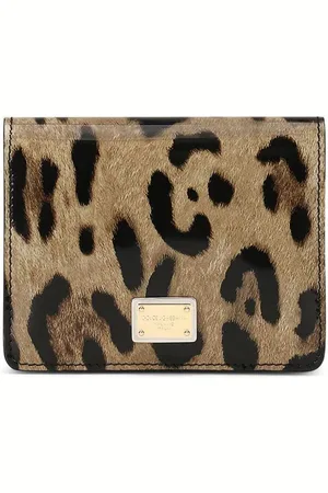 Dolce & Gabbana Leopard-print leather wallet