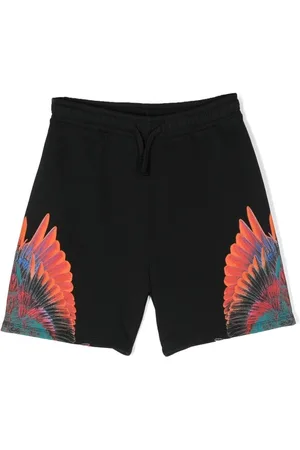 MARCELO BURLON Wings-print track shorts