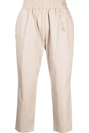 Buy Elasticated Waist Wide Crop Trousers from Next