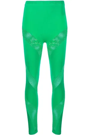 Philipp Plein Perforated-panelled seamless leggings