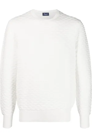 DRUMOHR Diamond-pattern cotton jumper