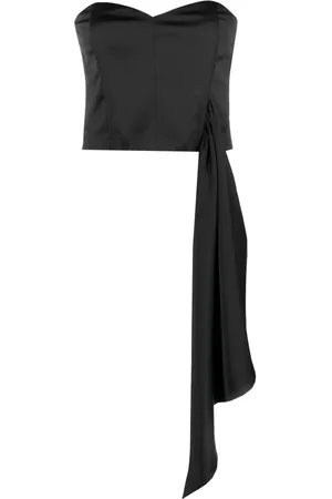 Gestuz Draped-detailing crop top