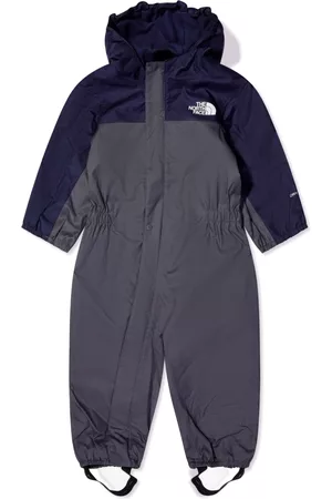 The North Face Girls Jumpsuits - Logo-print panelled padded jumpsuit