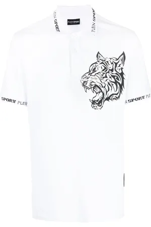 Philipp Plein Tiger-print polo shirt