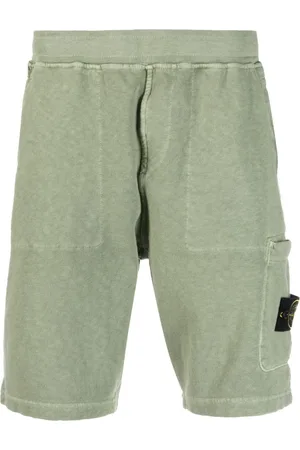 Stone Island Compass-motif cotton shorts