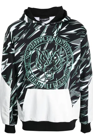 Philipp Plein Lightning-print color-block hoodie