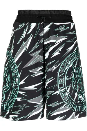 Philipp Plein Tiger-print jogging shorts