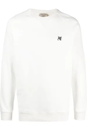 Maison Kitsuné Fox-patch cotton sweatshirt