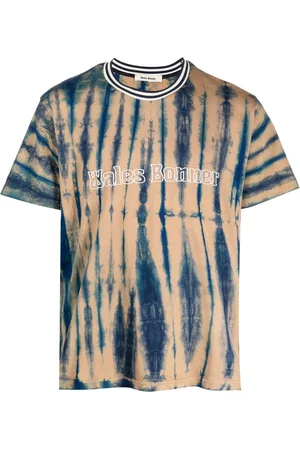 WALES BONNER Logo-print tie-dye T-shirt