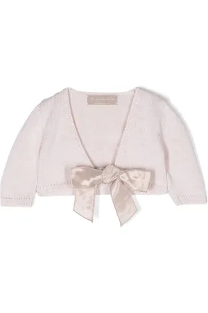 LA STUPENDERIA V-neck bow-fastening cardigan