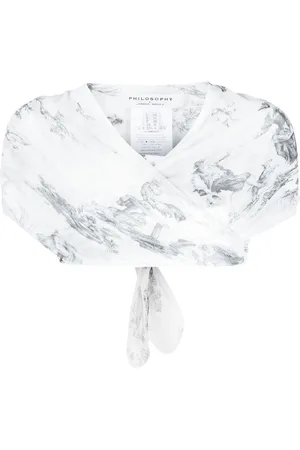 Serafini Graphic-print crop top