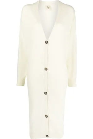 Paula V-neck cashmere cardi-coat