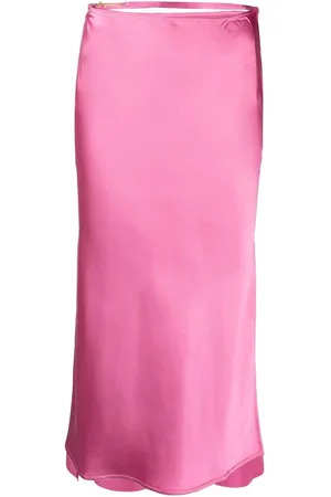 Jacquemus Logo-plaque strap-detail skirt
