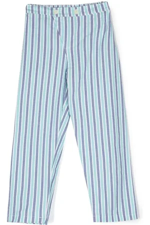 SIOLA Straight-leg striped trousers