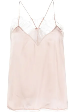 IRO Lace-detailing sleeveless top