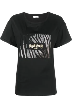 Liu Jo Rhinestone-embellished logo-print T-shirt