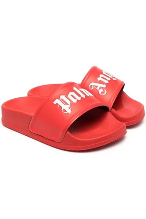 Palm Angels Logo-debossed pool slides