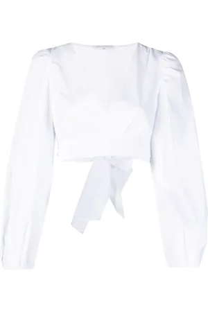 Patrizia Pepe Balloon sleeves cropped shirt