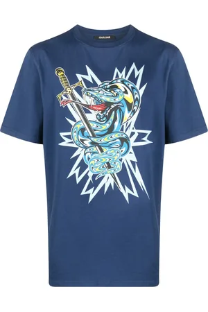 Roberto Cavalli Graphic-print cotton T-shirt