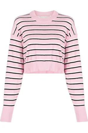 Palm Angels Striped cropped jumper