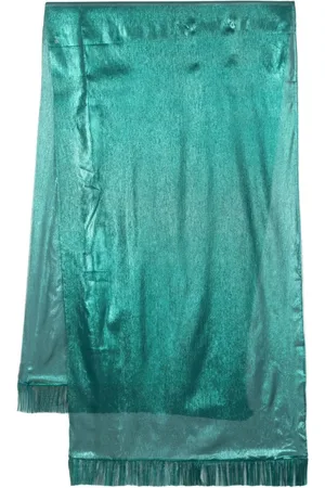MARIA LUCIA HOHAN Gio pleat-detail silk scarf