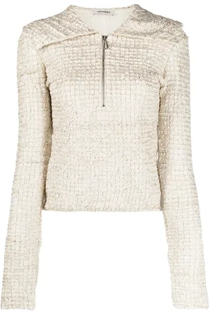 Nanushka Leiko dribbled ribbon top