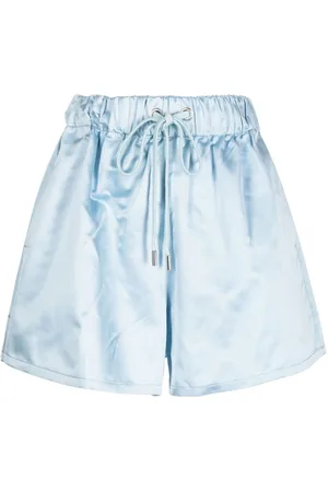 Sa Su Phi Elasticated high-waisted silk shorts