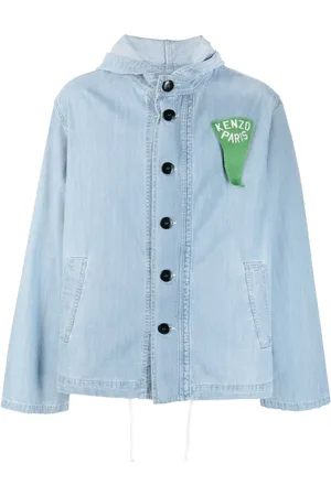 Kenzo Sailor logo-patch denim parka jacket
