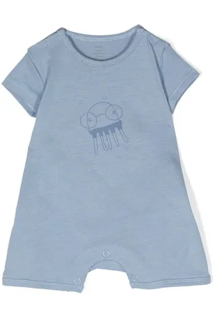 KNOT Octopus-print cotton romper