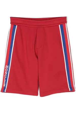 Moncler Stripe-detail cotton shorts