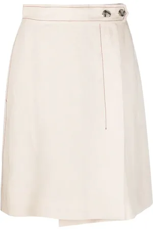 Paul Smith Contrast-stitch wrap skirt