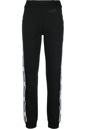 Moschino Embossed-logo jersey trousers