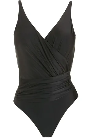 Lygia & Nanny Draped open-back swimsuit