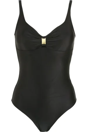 Lygia & Nanny Roberta logo-plaque swimsuit
