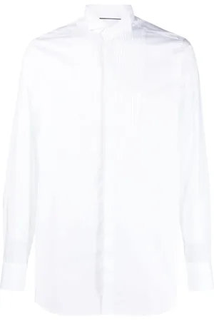 Tintoria Mattei Pleat-detail cotton shirt