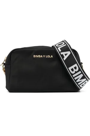 Bimba Y Lola M logo-patch Crossbody Bag - Black
