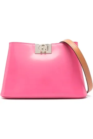 Furla Square-buckle tote bag