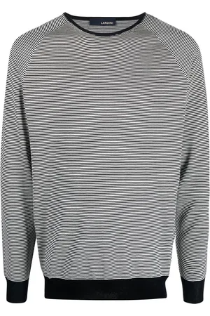 LARDINI Horizontal-stripe crew neck jumper