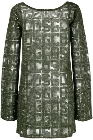 GCDS Monogram-knit minidress