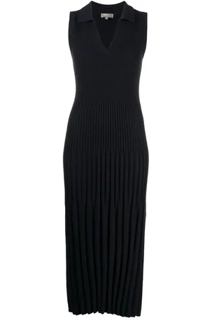 N.PEAL Ribbed-knit cashmere midi dress