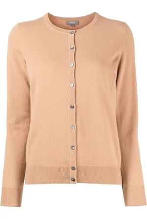 N.PEAL Round neck long-sleeved cardigan