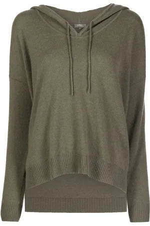 N.PEAL Drawstring cashmere hoodie