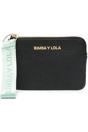 Bimba Y Lola Logo-print Zip-fastening Wallet in Black