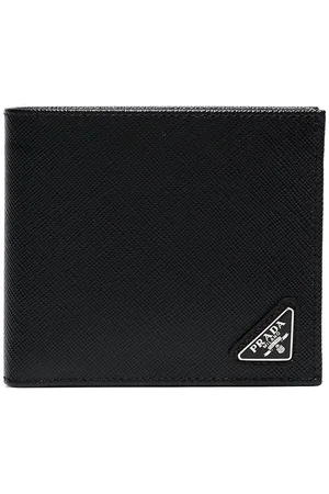 Prada Triangle-logo bifold wallet