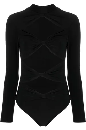High-Neck Latex Bodysuit, LIA ARAM