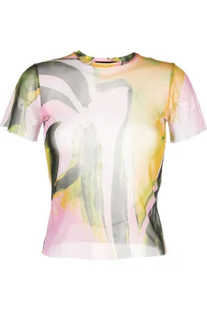 Mesh T-shirts - Pink - women - 23 products | FASHIOLA.in