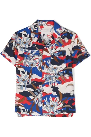 Moncler Floral-print cotton shirt