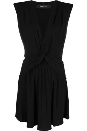 FEDERICA TOSI Knot-detail V-neck dress